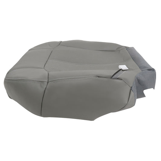 For 2002 Cadillac Escalade EXT Driver Bottom Perforated Leather Seat Cover Gray