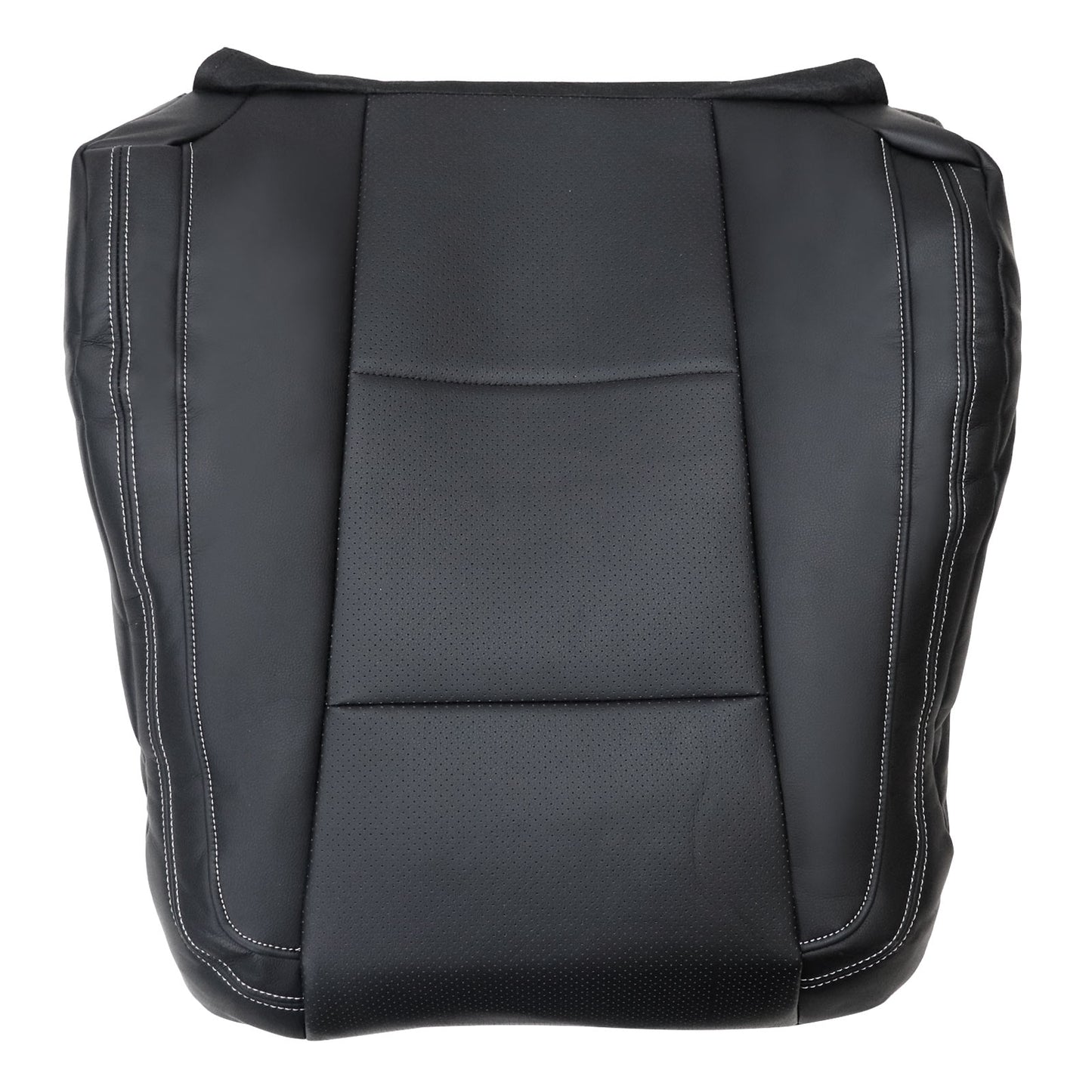For 2015 2016 2017 Ford F150 Lariat Driver Top Perforated Seat Cover Black