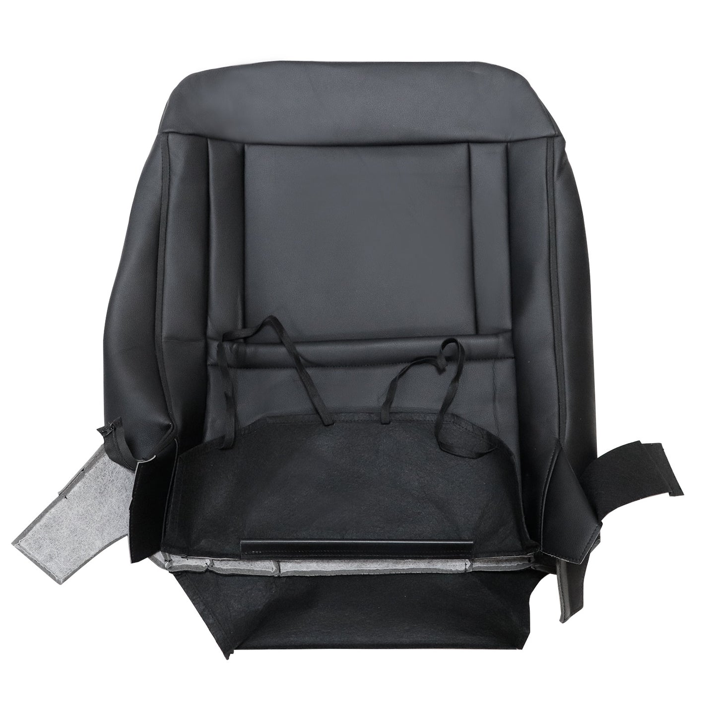 For 2015 2016 2017 Ford F150 Lariat Driver Top Perforated Seat Cover Black