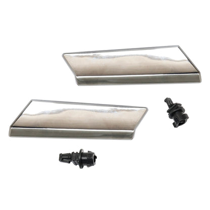 Right+Left Headlight Washer Nozzle Cover Chrome For LEXUS GS300 GS350 2006-2011