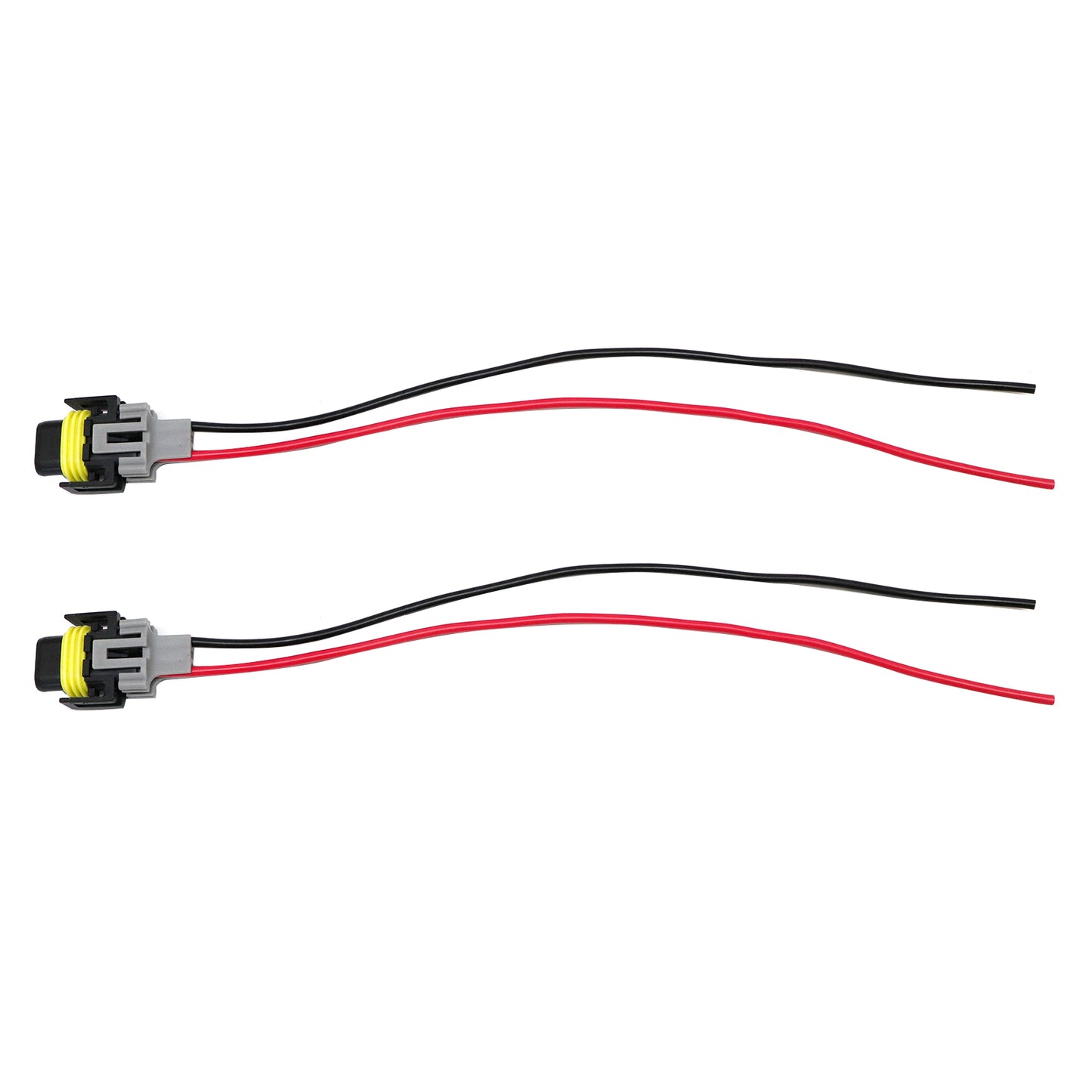 Two Harness Head Light Low Beam Socket Connector Plug Wire Pigtail Female S H11