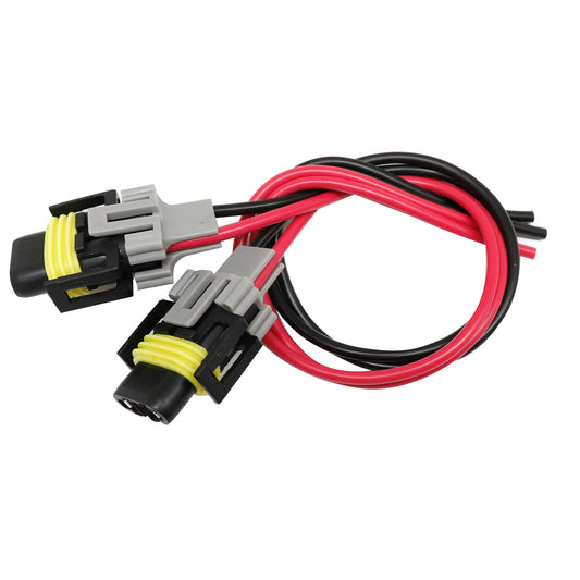 Two Harness Head Light Low Beam Socket Connector Plug Wire Pigtail Female S H11
