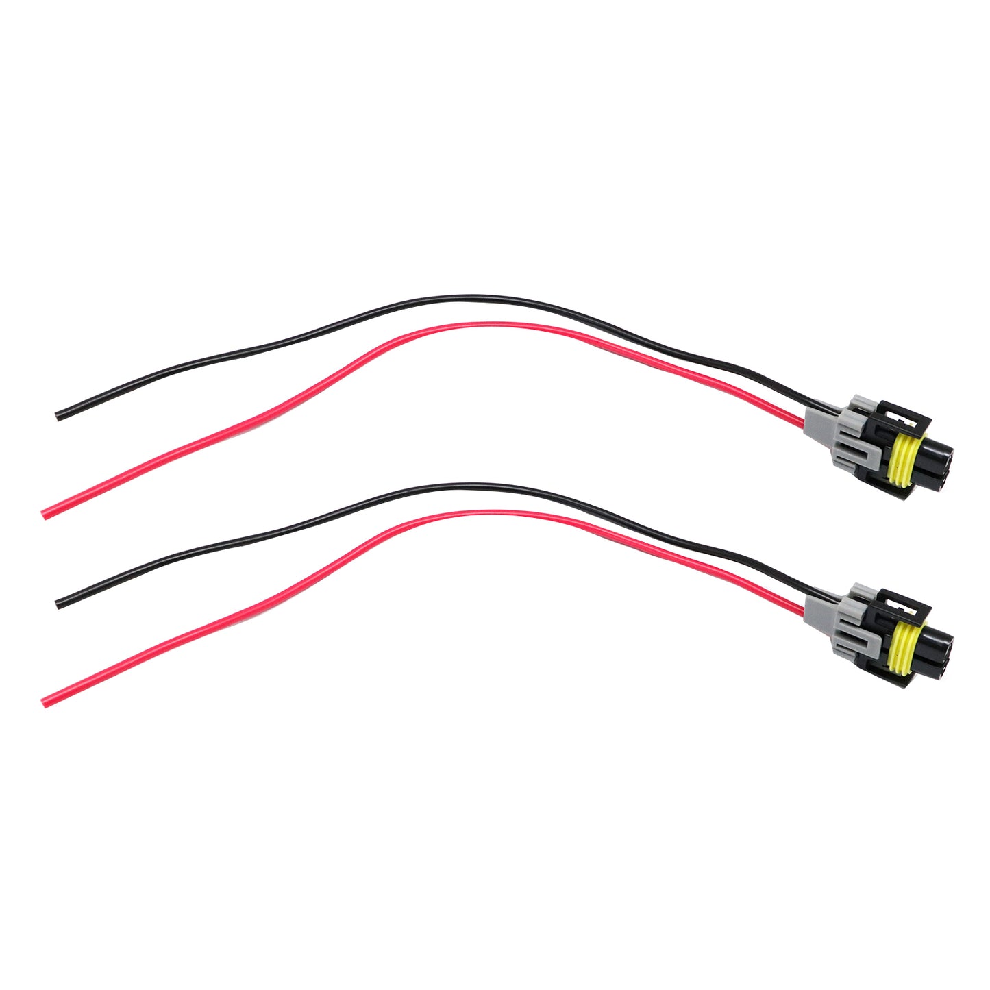 Two Harness Head Light Low Beam Socket Connector Plug Wire Pigtail Female S H11