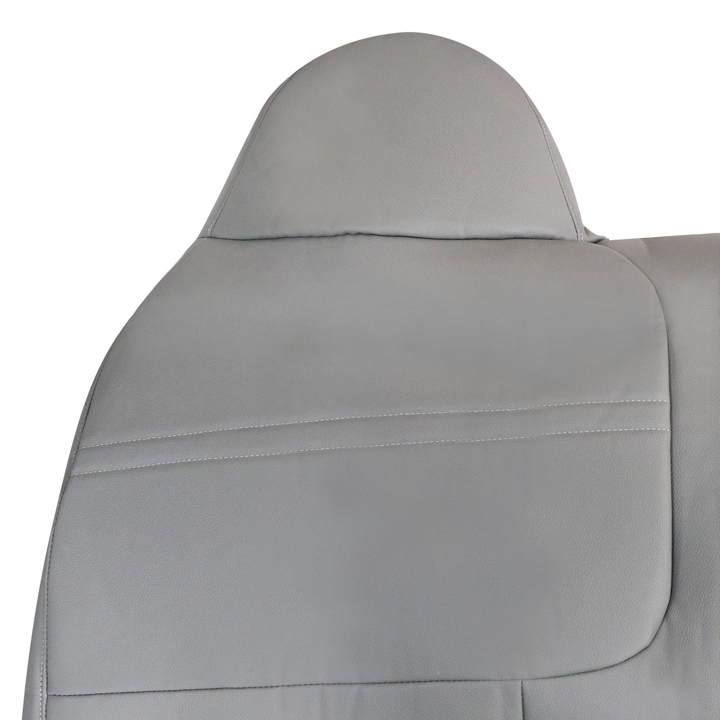For 1999 2000 2001 Ford F250 F350 Super Duty Bench Top Gray Leather Seat Cover