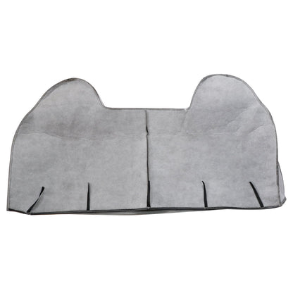 For 1999 2000 2001 Ford F250 F350 Super Duty Bench Top Gray Leather Seat Cover