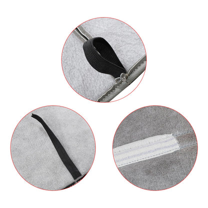 For 1999 2000 2001 Ford F250 F350 Super Duty Bench Top Gray Leather Seat Cover