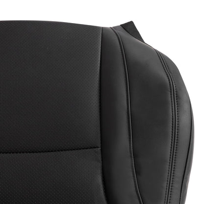 Passenger Top Replacement Perforated Seat Cover Black For 2013-17 Honda Accord