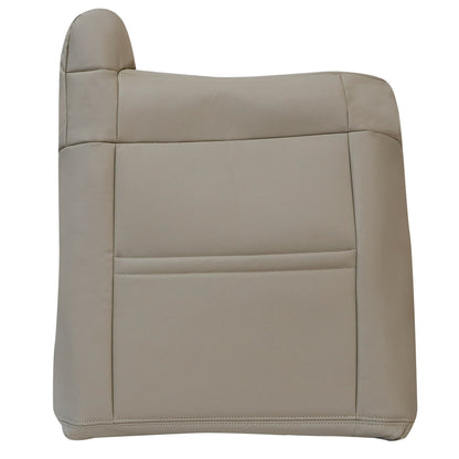 For 2000-2002 Chevy Suburban Left Driver Lean Back Leather Seat Cover Light Tan