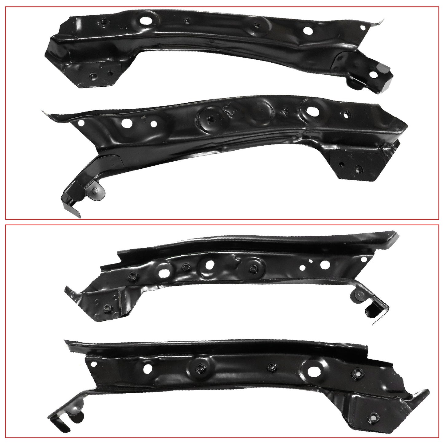 Steel Front Support Radiator Brackets Kit Set of 8 For Nissan Sentra 13-19
