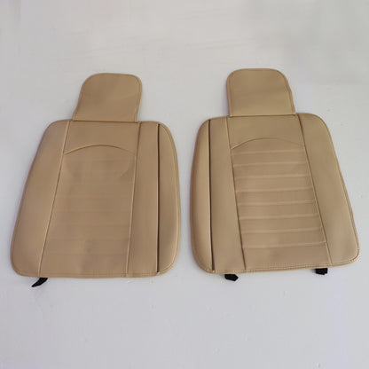 For Acura TLX RDX MDX ILX TSX ZDX PU Leather Car 5-Seat Cover Front & Rear Beige
