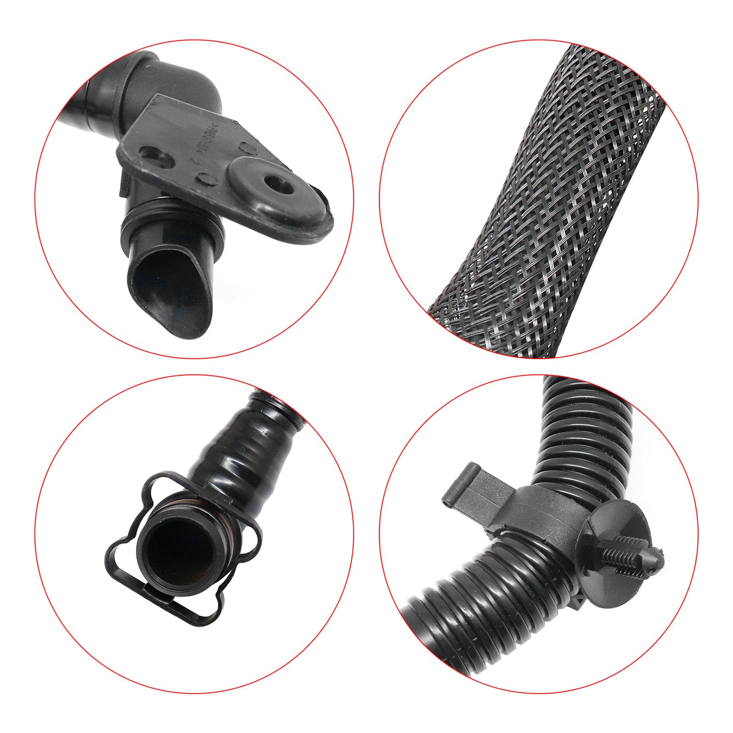 New PCV Ventilation Hose Assembly Fit Audi A4 A5 A6 Q5 3.2 06E103217AA CALA CALB