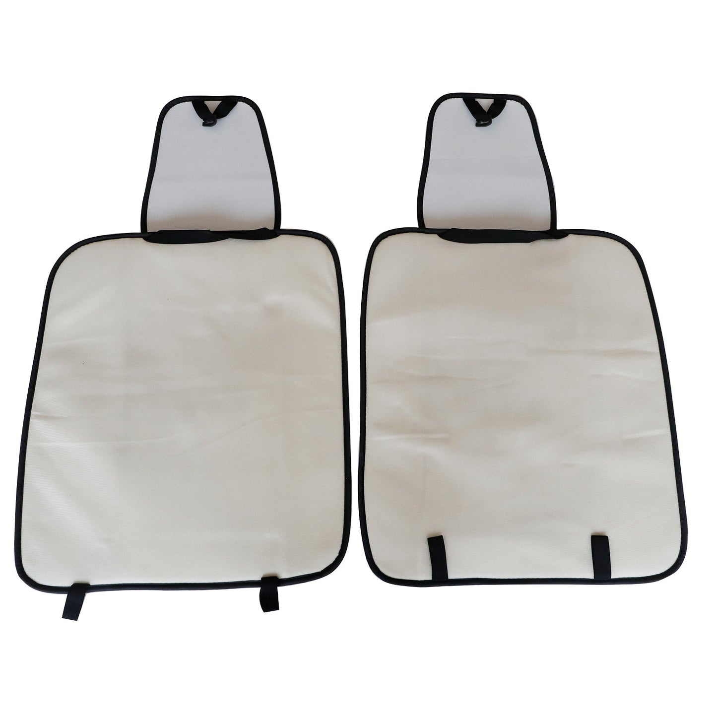 For Hyundai Faux Leather Car Breathable 5-Seat Covers Front Rear Cushion Black