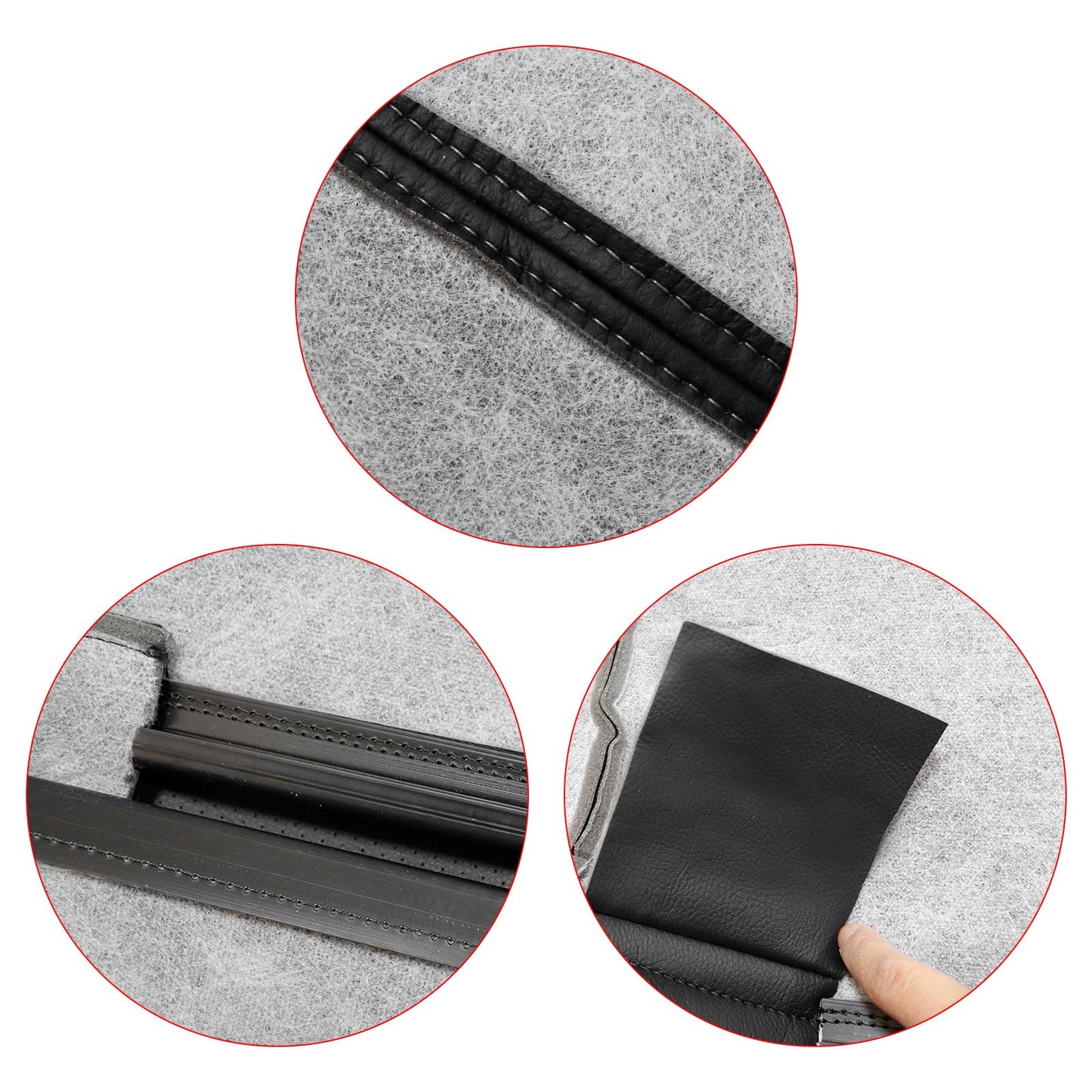 For 2005-2009 Ford Mustang GT Passenger Side Top AC Seat Cover Black
