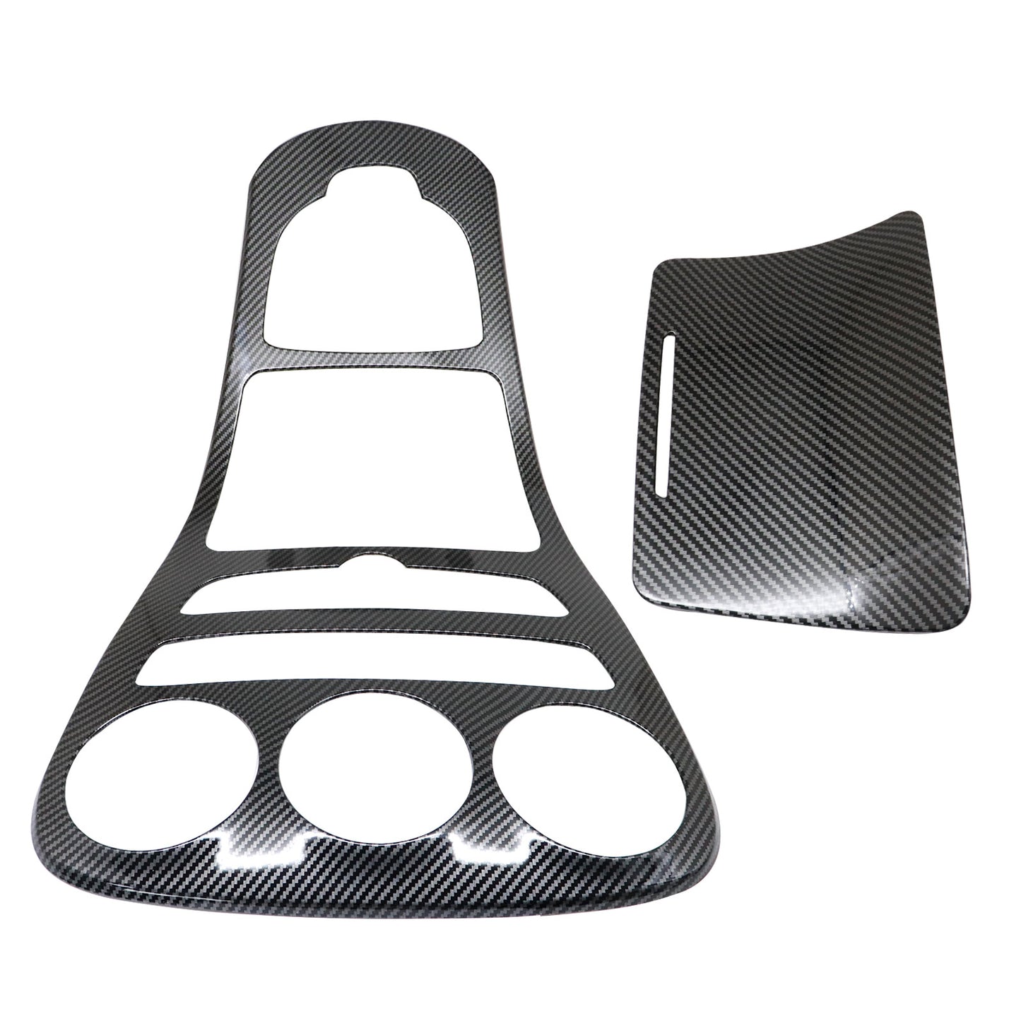 Carbon Fiber Texture Center Gear Shift Frame Molding Trim For Mercedes Benz W205