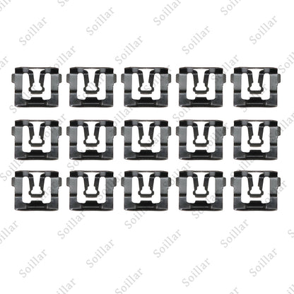15Pcs Front Windshield Rear Window Reveal Trim Molding Clips Fit Chrysler Dodge