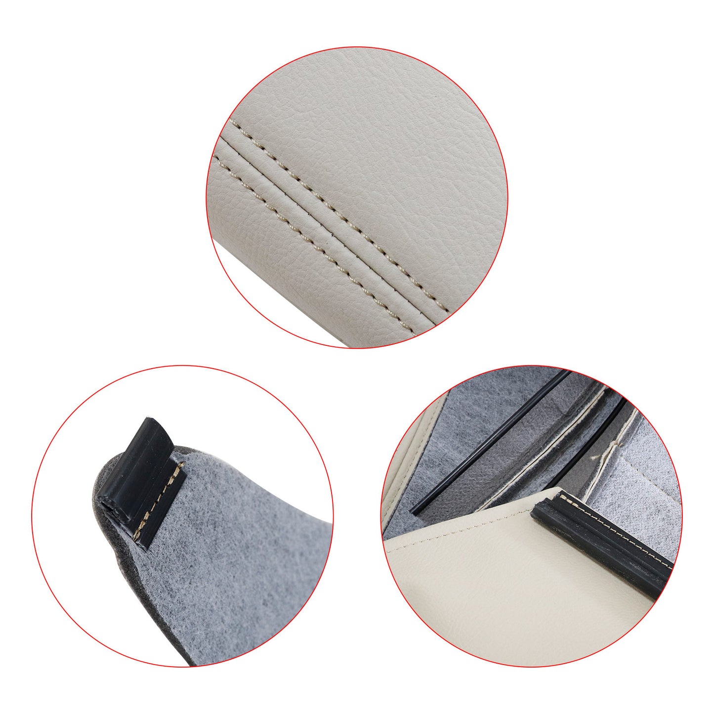 Driver Bottom Seat Cover Light Tan For 2015-2021 Mercedes Benz W205 C300 GLC300