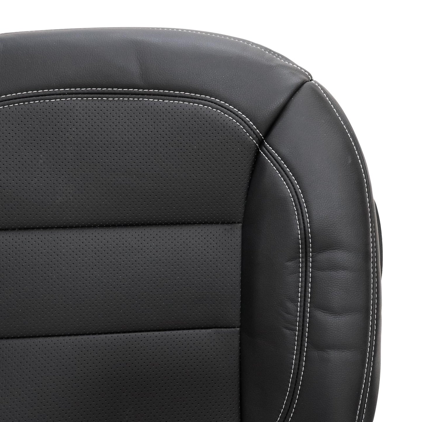 For 2012-2015 Mercedes Benz ML350 Passenger Bottom PERFORATED Seat Cover Black