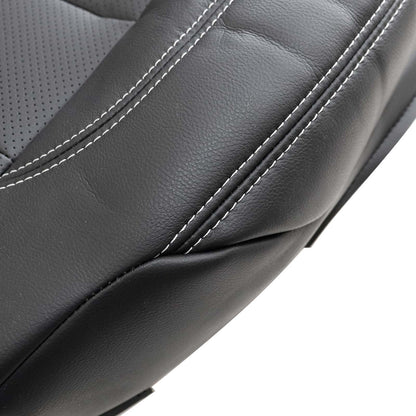 For 2012-2015 Mercedes Benz ML350 Passenger Bottom PERFORATED Seat Cover Black