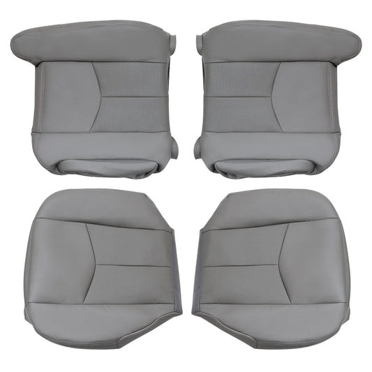Front Seat Covers Gray For 2003 2004 2005 2006 Cadillac Escalade ESV Replacement