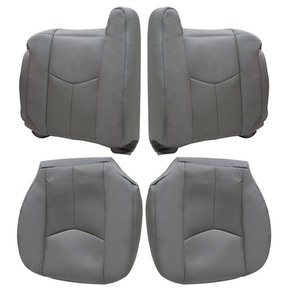 Front Seat Covers Gray For 2003 2004 2005 2006 Cadillac Escalade ESV Replacement
