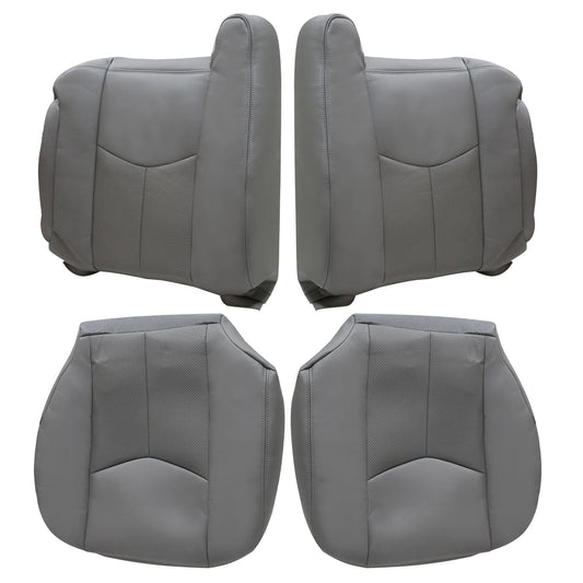 Front Seat Covers Gray For 2003 2004 2005 2006 Cadillac Escalade ESV Replacement