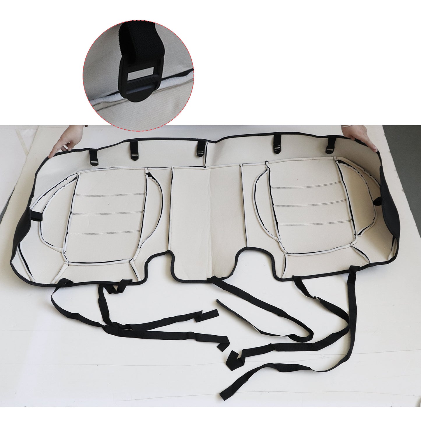 For 2017-2023 Honda CR-V Seat Cover Front & Rear Leather Protector Full SURROUND