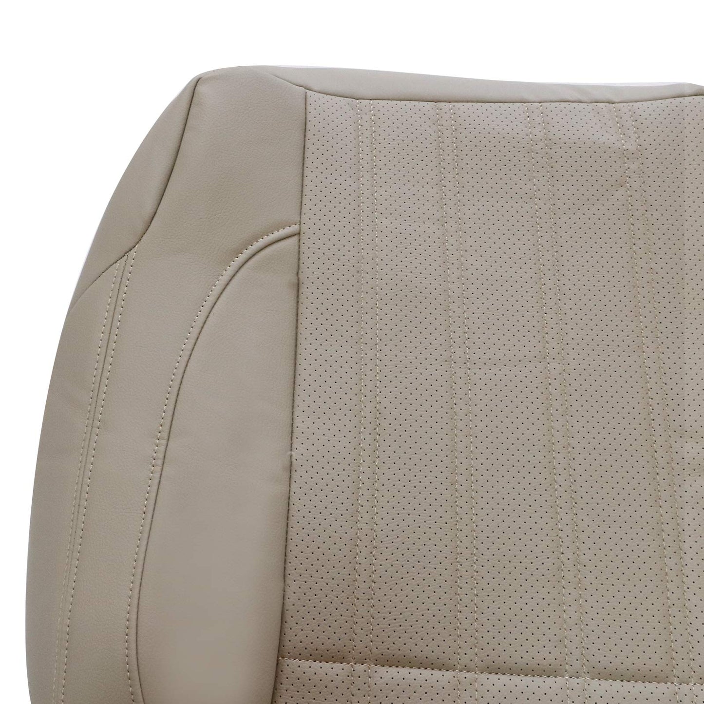 Passenger Bottom Perforated Leather Seat Cover Tan For Mercedes Benz GL350 GL450