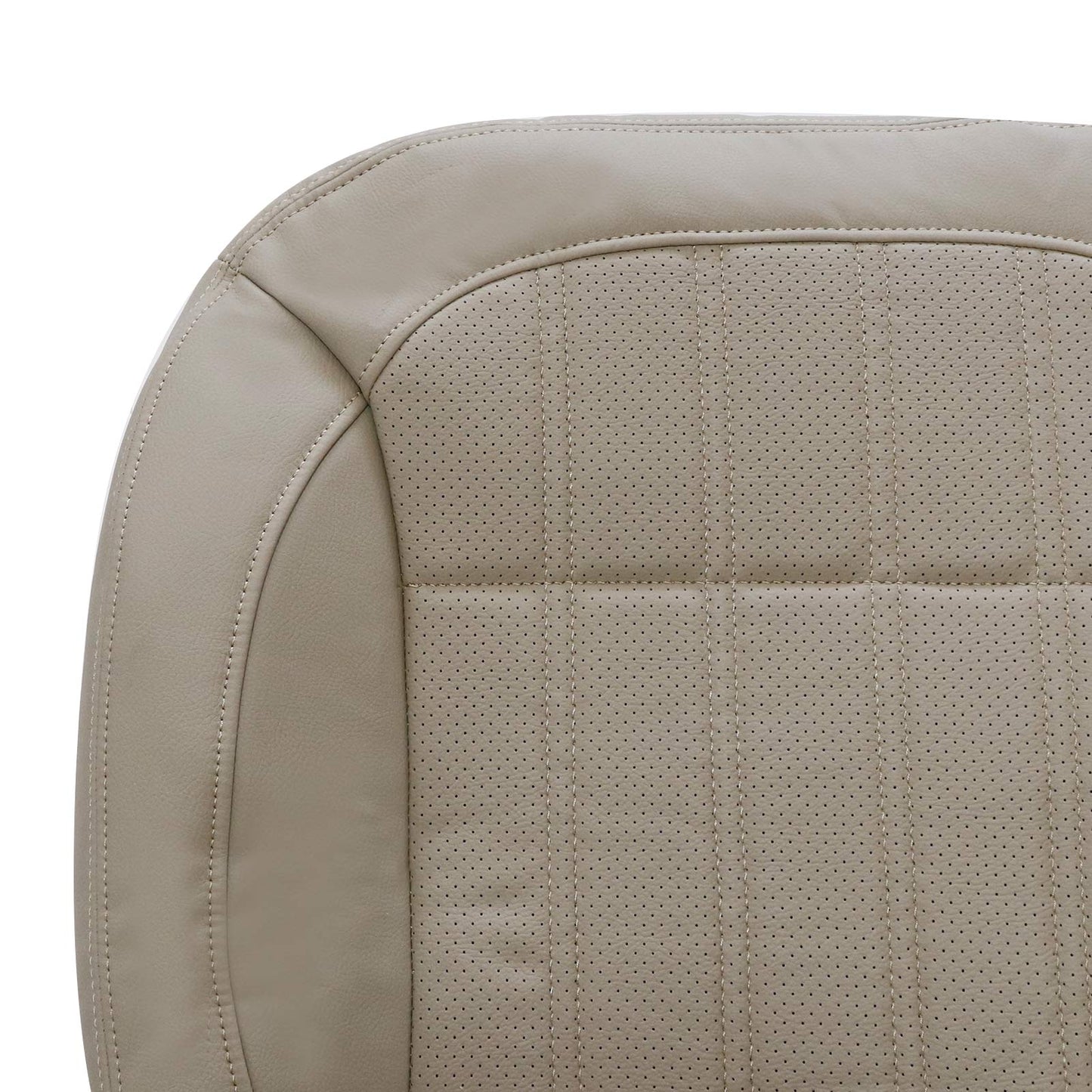 Passenger Bottom Perforated Leather Seat Cover Tan For Mercedes Benz GL350 GL450
