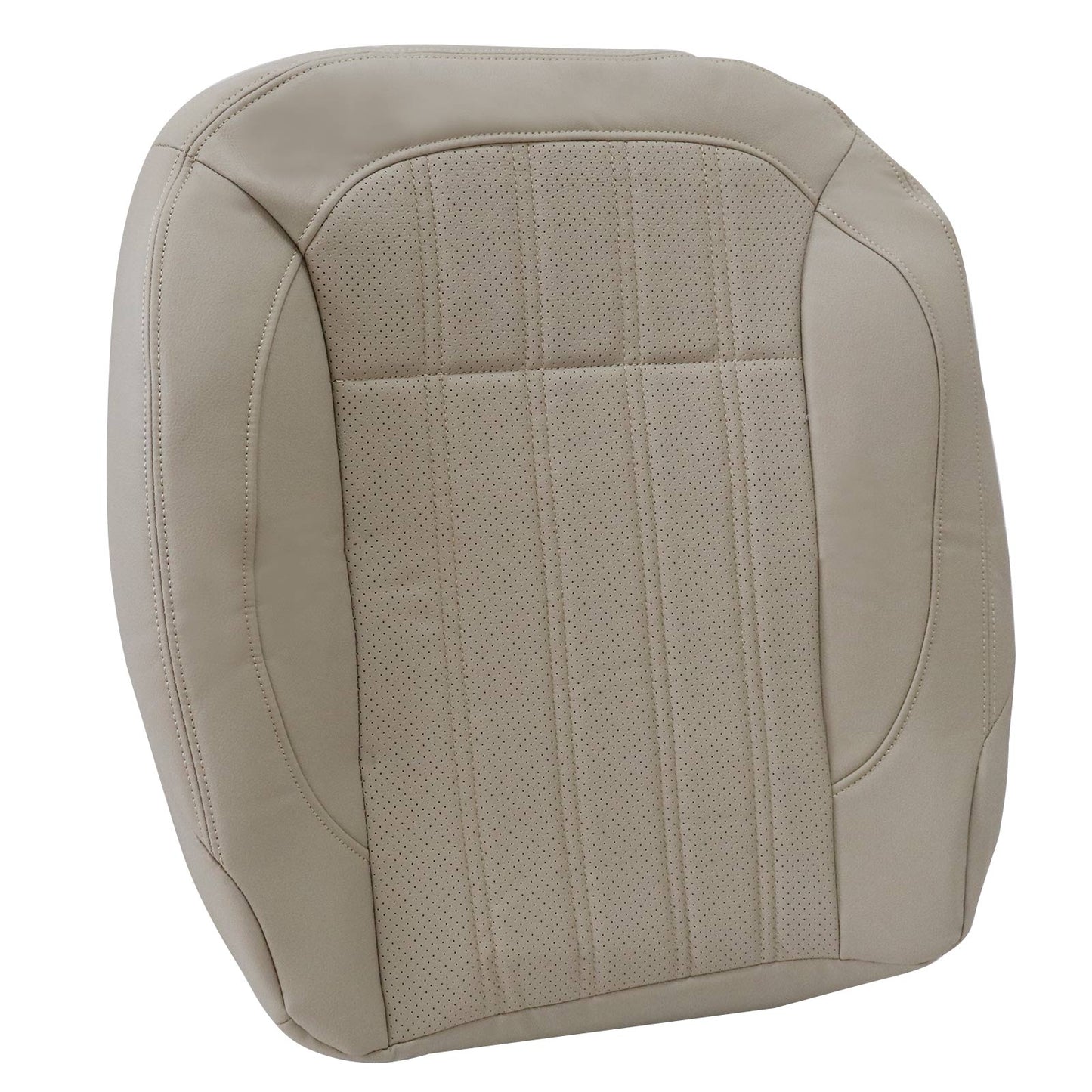 Passenger Bottom Perforated Leather Seat Cover Tan For Mercedes Benz GL350 GL450