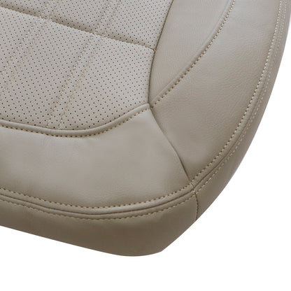 Passenger Bottom Perforated Leather Seat Cover Tan For Mercedes Benz GL350 GL450