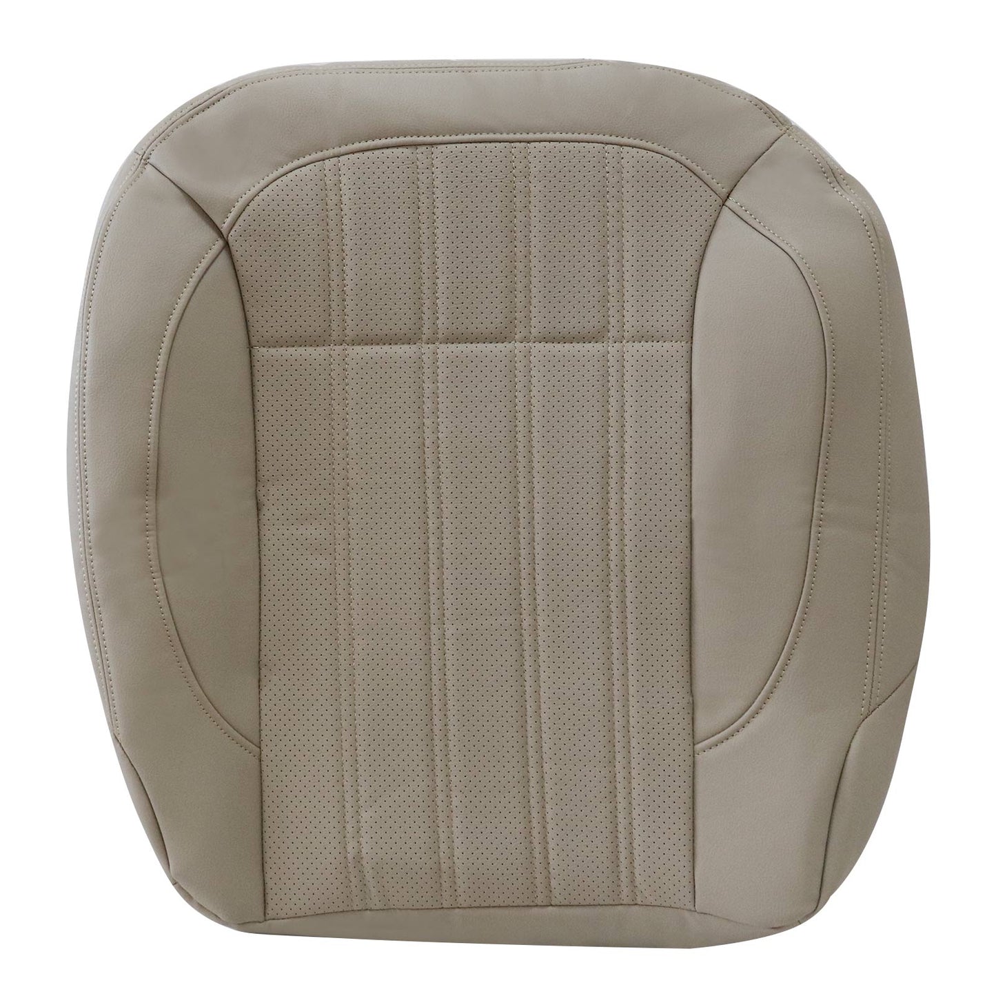 Passenger Bottom Perforated Leather Seat Cover Tan For Mercedes Benz GL350 GL450