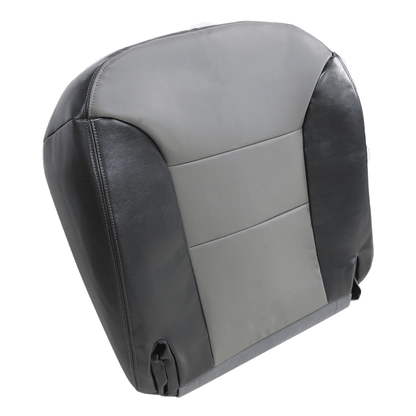 1999 2000 Fits Chevrolet Tahoe Z71 Driver Bottom Leather Seat Cover 2 Tone Gray