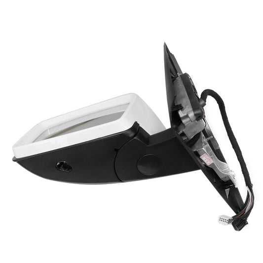 White Driver Left Side Mirror With Blind Spot FOR Mercedes GLA250 GLA45 13-20