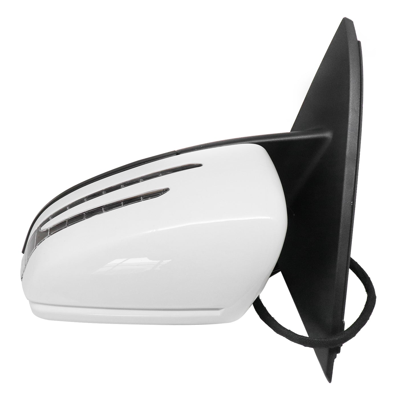 White Driver Left Side Mirror With Blind Spot FOR Mercedes GLA250 GLA45 13-20