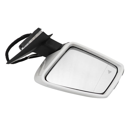 White Driver Left Side Mirror With Blind Spot FOR Mercedes GLA250 GLA45 13-20