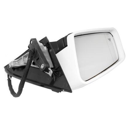 White Driver Left Side Mirror With Blind Spot FOR Mercedes GLA250 GLA45 13-20