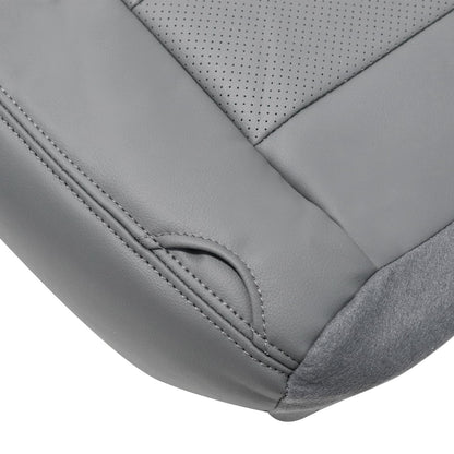 4 x For 2002-2007 Ford F250 Lariat Super Duty Perforated Leather Seat Cover Gray