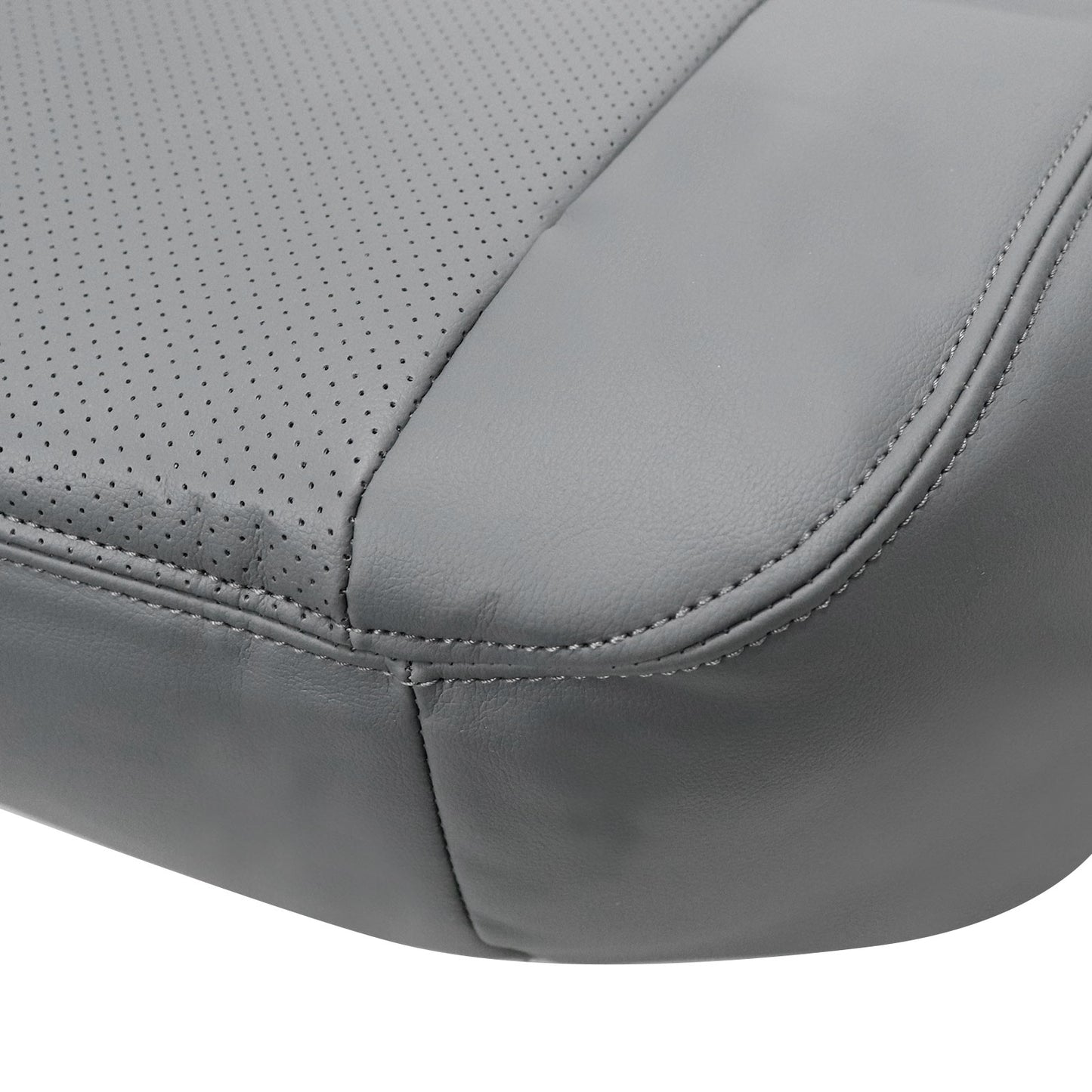 4 x For 2002-2007 Ford F250 Lariat Super Duty Perforated Leather Seat Cover Gray