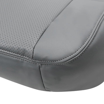 4 x For 2002-2007 Ford F250 Lariat Super Duty Perforated Leather Seat Cover Gray