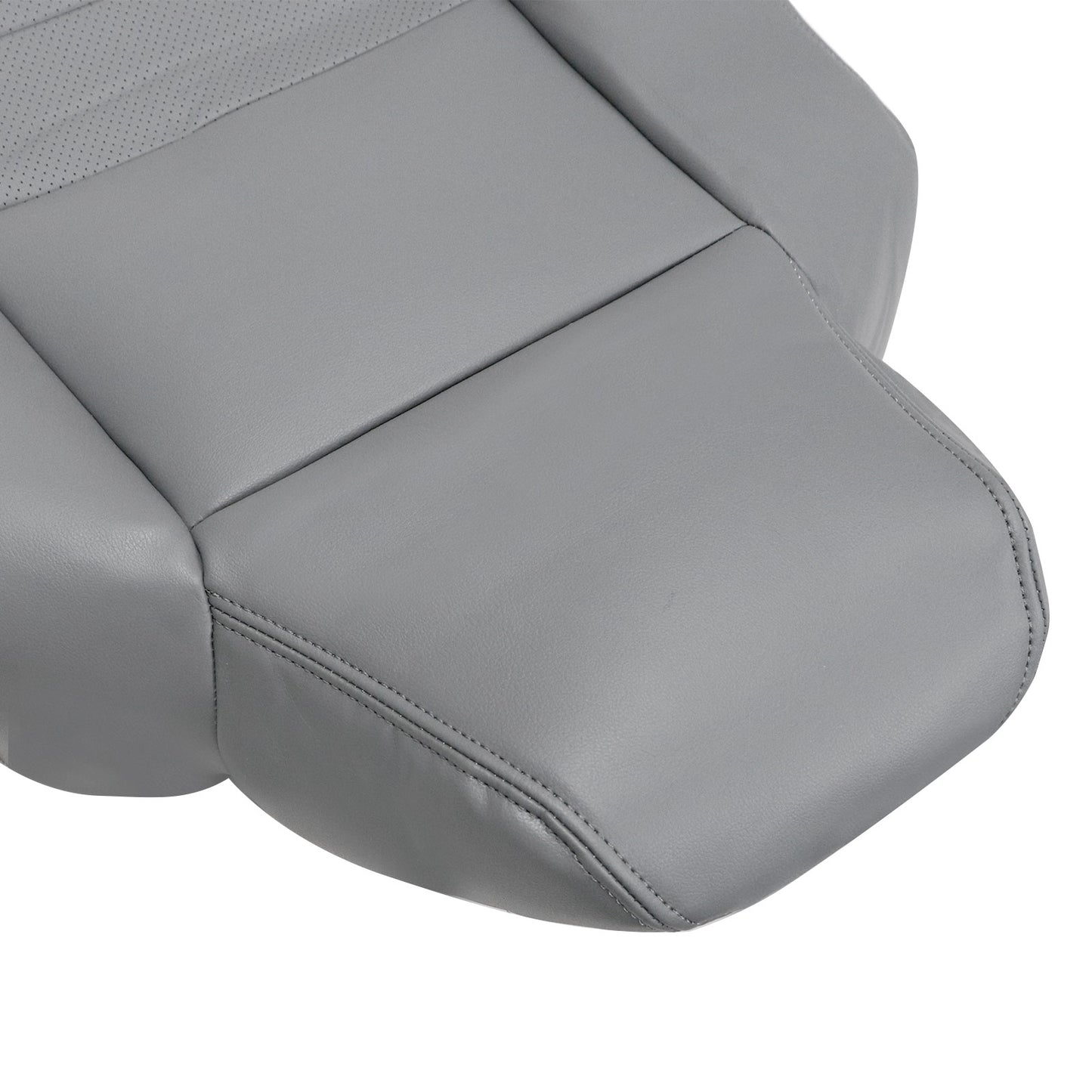 4 x For 2002-2007 Ford F250 Lariat Super Duty Perforated Leather Seat Cover Gray
