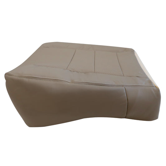 4PCS For 2002-2007 Ford F250 Lariat Super Duty Perforated Leather Seat Cover Tan