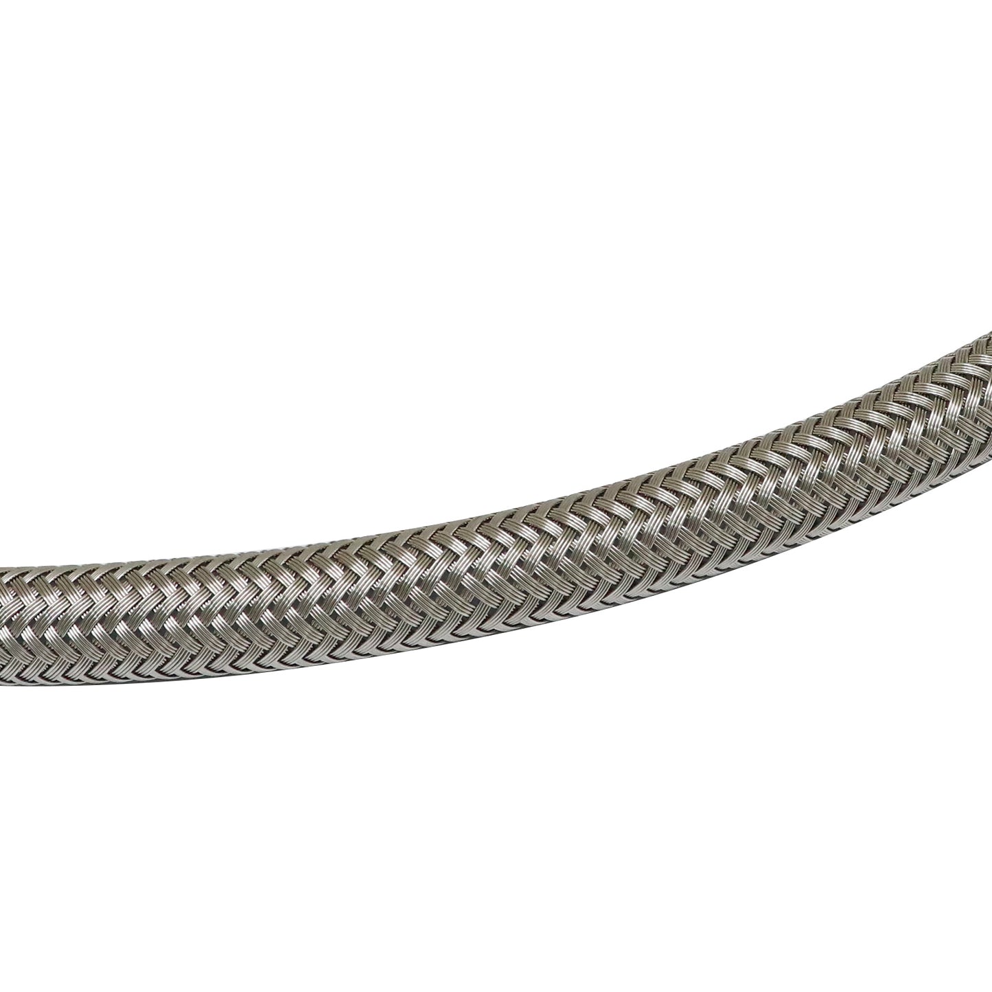 Steel Braided Turbo Oil Feed Line 60inch Length Hose -4AN 90 degree straight