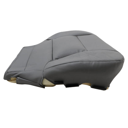 For 2014-2019 Chevy Silverado 1500 2500HD Driver Bottom Leather Seat Cover Gray