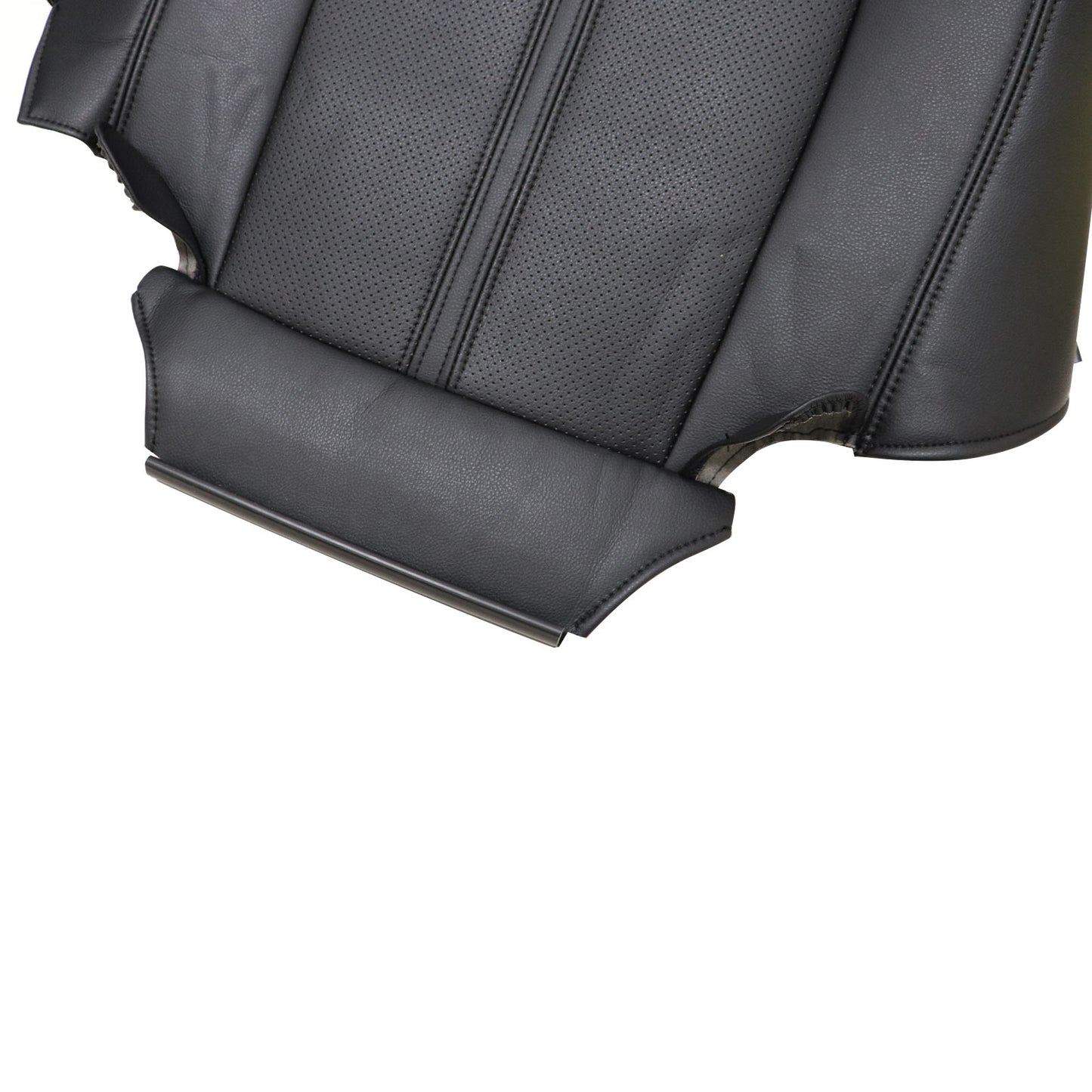 For Cadillac CTS 2008-2013 Driver Lower Leather Seat Cover BLACK Front