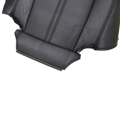For Cadillac CTS 2008-2013 Driver Lower Leather Seat Cover BLACK Front
