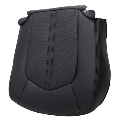 For Cadillac CTS 2008-2013 Driver Lower Leather Seat Cover BLACK Front