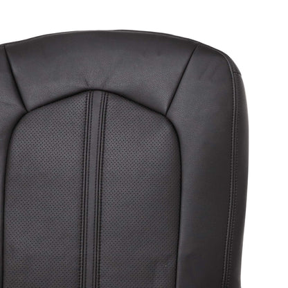 For Cadillac CTS 2008-2013 Driver Lower Leather Seat Cover BLACK Front
