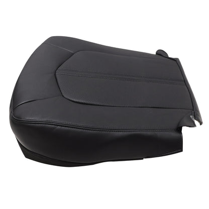 For Cadillac CTS 2008-2013 Driver Lower Leather Seat Cover BLACK Front