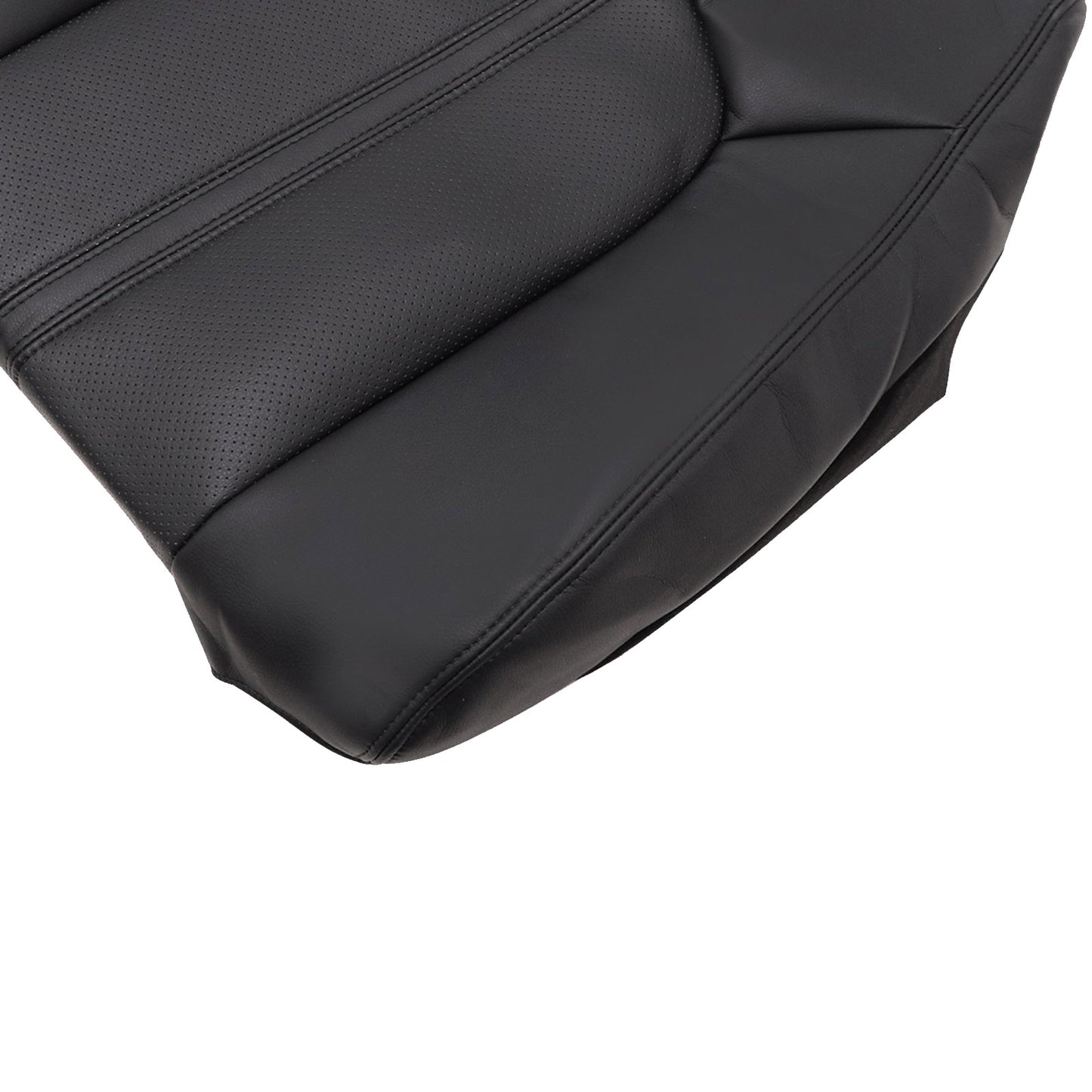 New Driver Side Top Lean Back Leather Seat Cover Black For 08-13 Cadillac CTS
