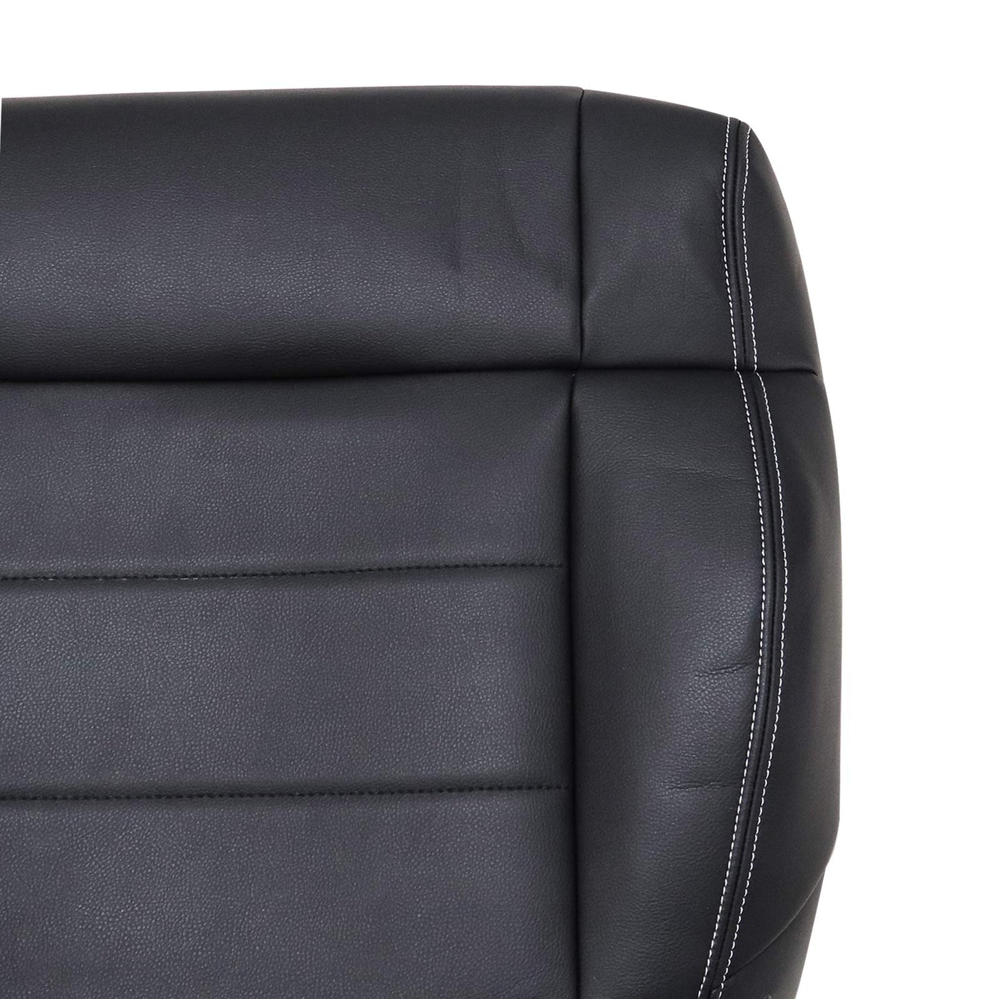 For 2008-2012 Jeep Wrangler Driver Bottom Replacement Leather Seat Cover Black